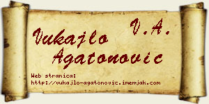 Vukajlo Agatonović vizit kartica